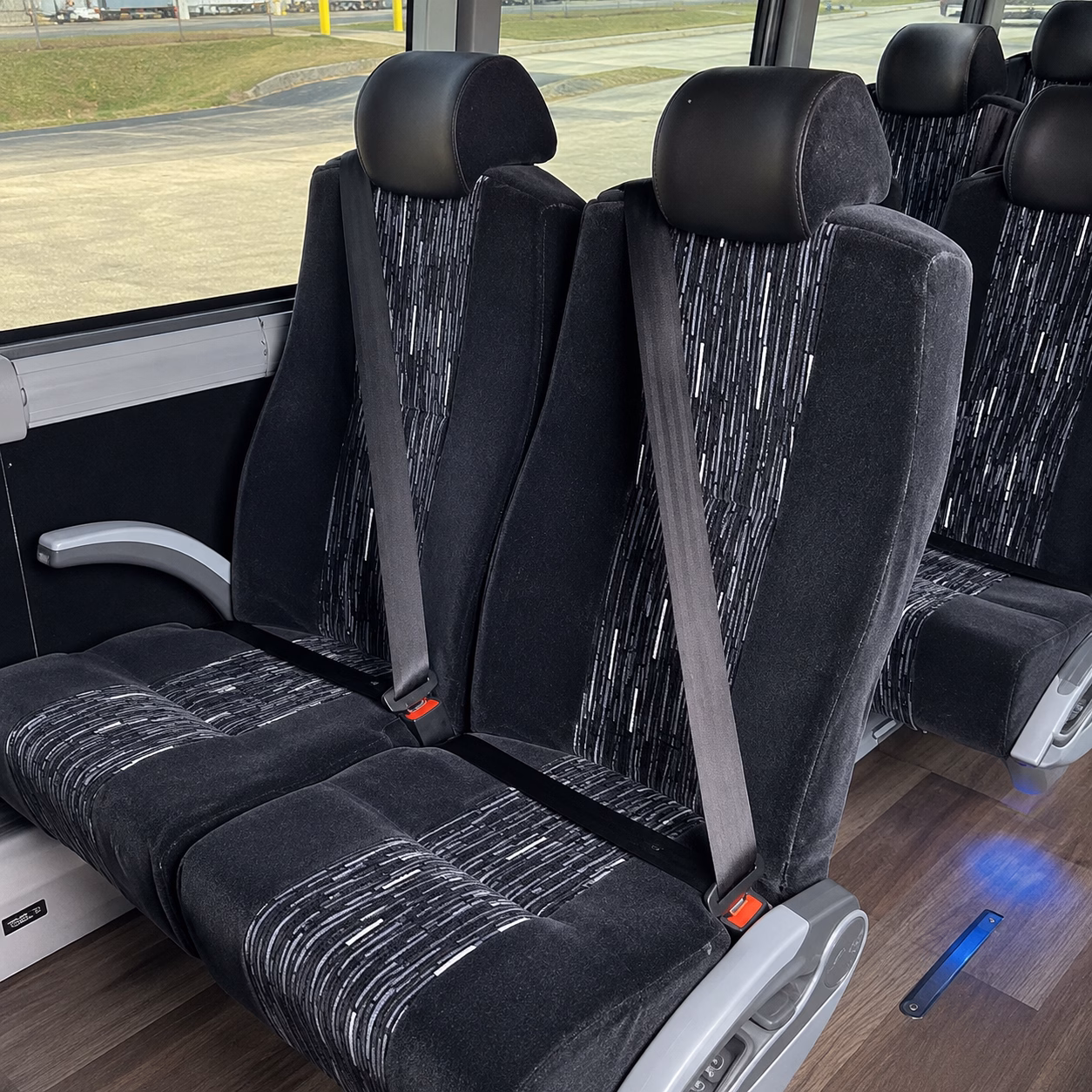 gastonia charter bus services interior